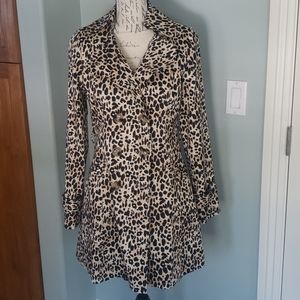 F21 Cheetah Trench Coat